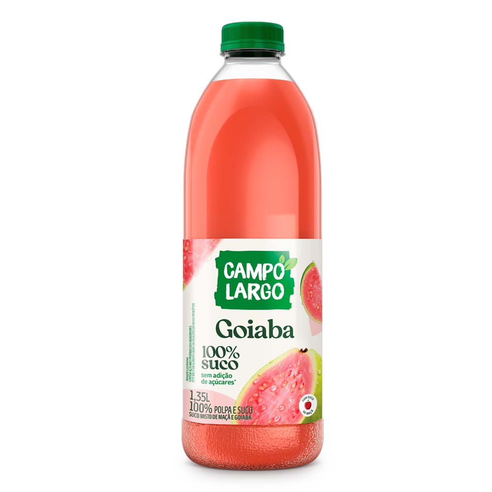 SUCO GOIABA/MAÇA CAMPO LARGO 1,350ML