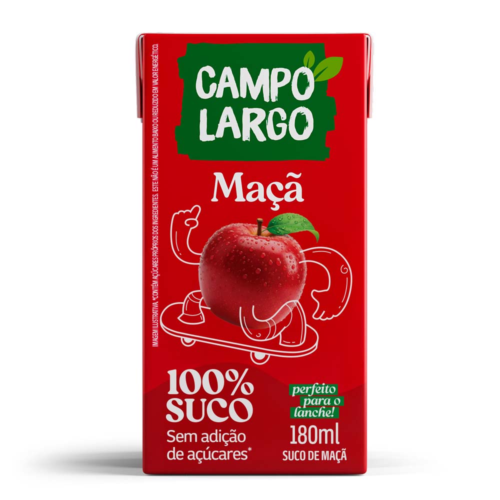 SUCO MAÇA CAMPO LARGO 180ML