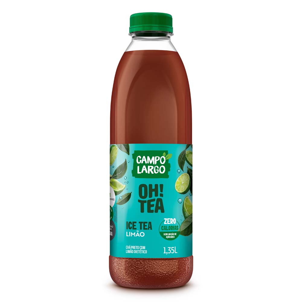 CAMPO LARGO CHÁ PRETO ICE TEA + LIMÃO ZERO 1,35L