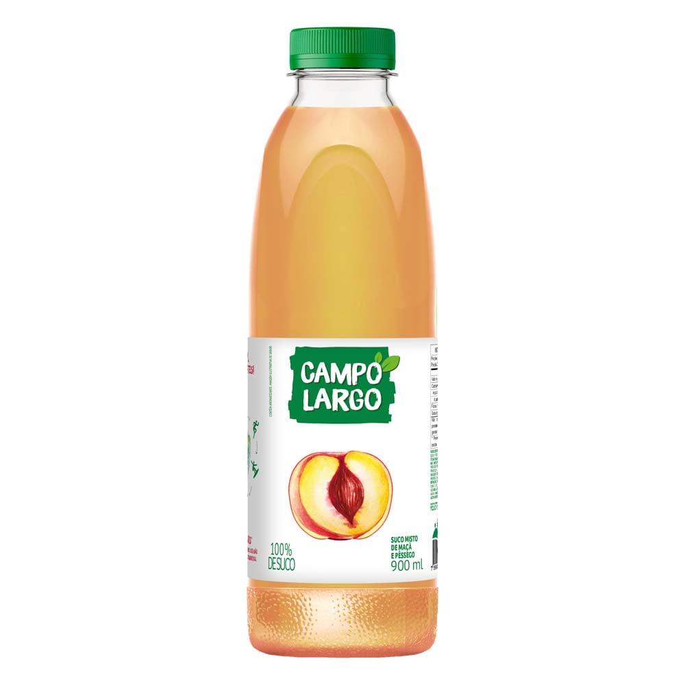 SUCO PESSÊGO E MAÇÃ CAMPO LARGO 900ML